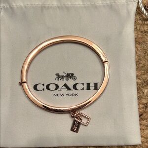 Coach Rose Gold Bangle Bracelet